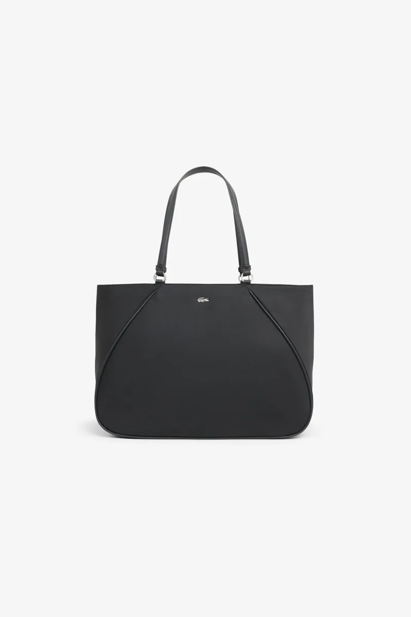 Lacoste γυναικεία τσάντα tote με μεταλλικό λογότυπο "Day In" (Large) - NF5238DJ Μαύρο