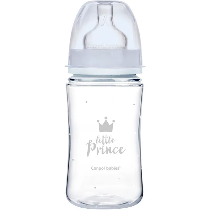 Canpol babies Royal Baby μπιμπερό 3m+ Blue 240 ml