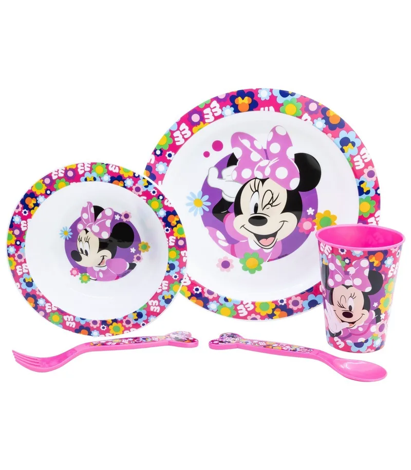 Παιδικό Σετ Φαγητού 5 Τεμαχίων Minnie Spring Look