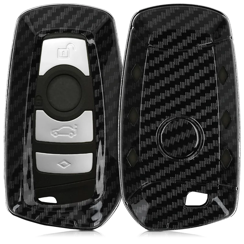 KW Σκληρή Θήκη Κλειδιού BMW - 3 Κουμπιά - Carbon Black (47859.01)