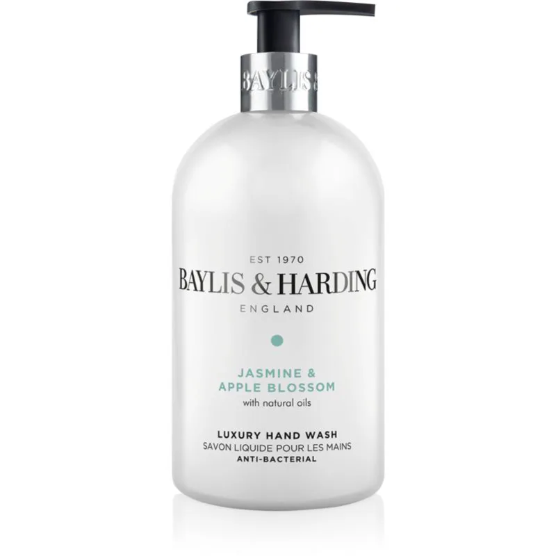 Baylis & Harding Jasmine & Apple Blossom καθαριστικό υγροσάπουνο για χέρια με αντιβακτηριακό συστατικό 500 ml