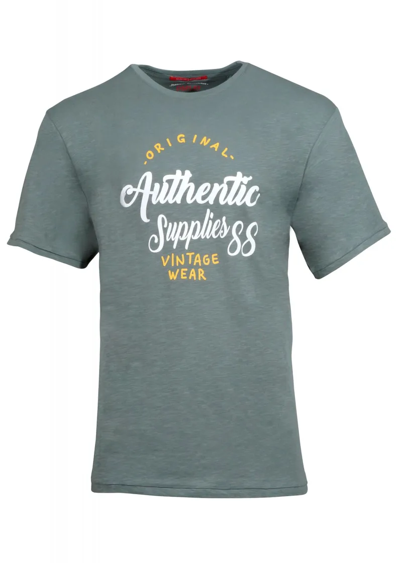 Ανδρικό tshirt dsplay λαιμόκοψη στάμπα. Oversize Collection. ΜΕΝΤΑ
