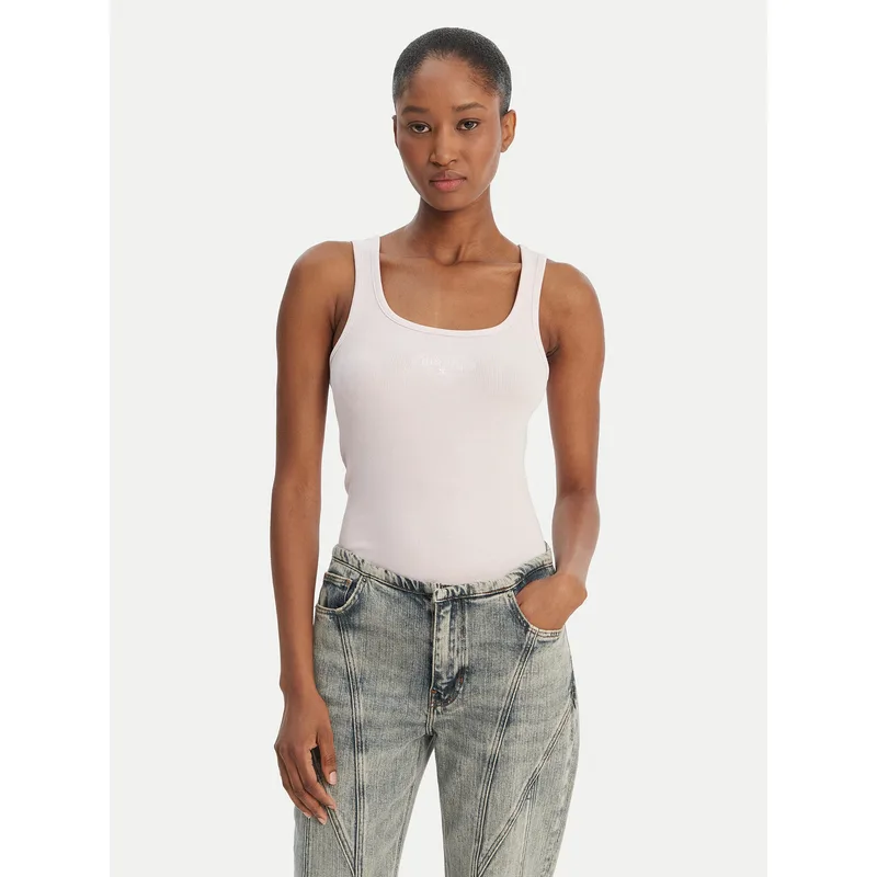 Guess Jeans Τοπ W6GPZ2 KA0H1 Ροζ Slim Fit