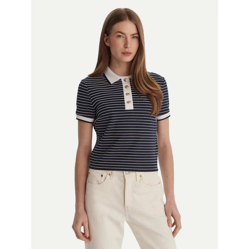 Guess Polo W6GP17 K2946 Σκούρο μπλε Regular Fit