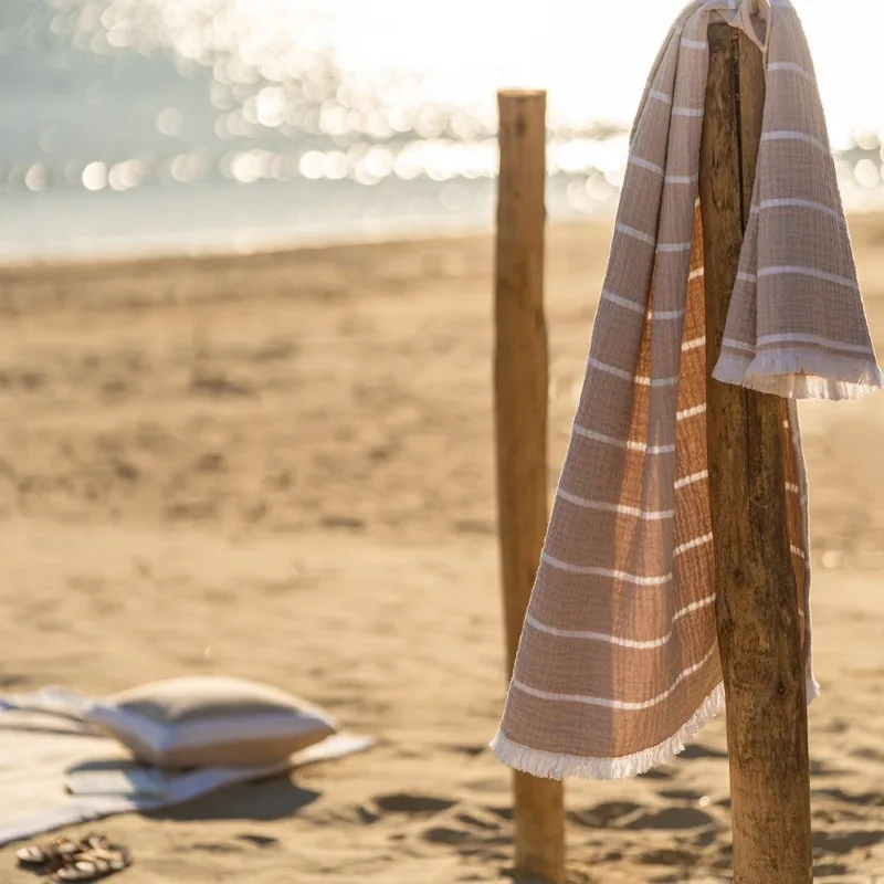 Πετσέτα Θαλάσσης Gofis Home Beach Suit Sand 570/21 80x160