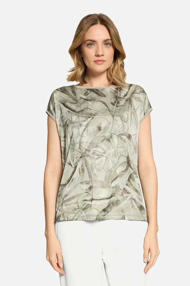 So Cosy γυναικεία μπλούζα με floral print - 2428/8115 Χακί