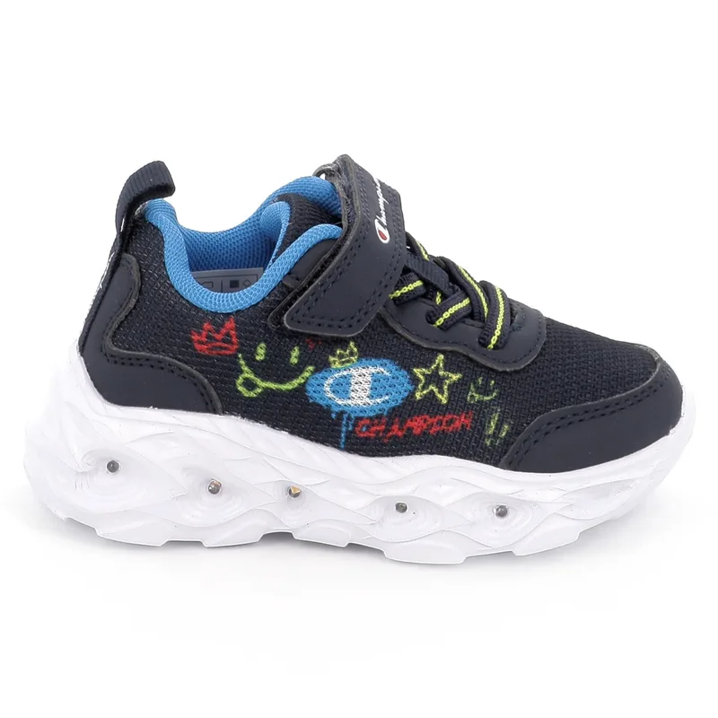 Παιδικό Αθλητικό Παπούτσι για Αγόρι Champion Funfair Print B Td Low Cut Shoe με Φωτάκια Χρώματος Μπλε S33225-BS503