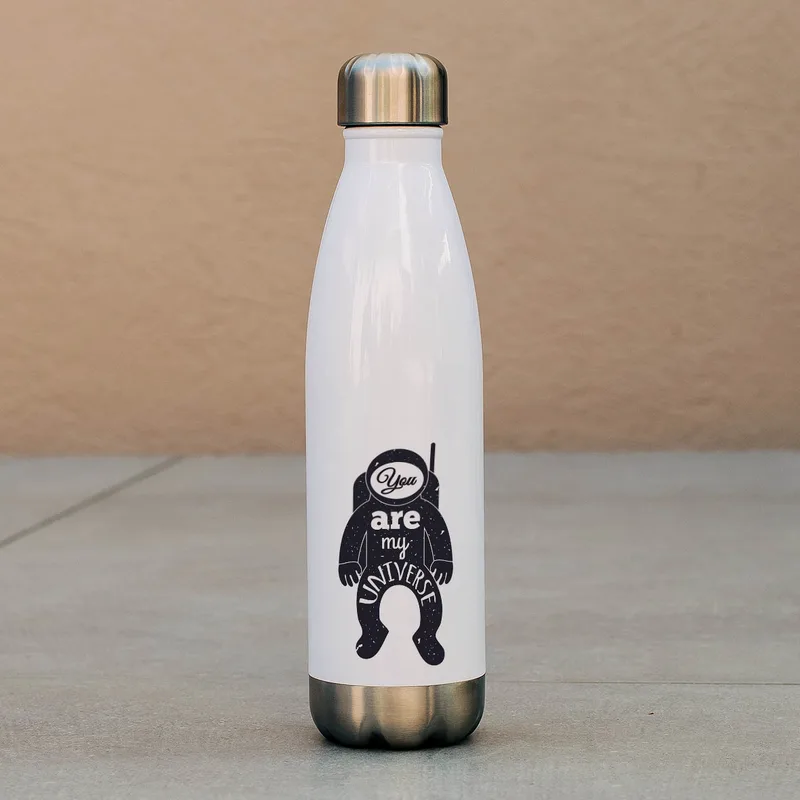 You Are My Universe - Μπουκάλι Θερμός 500ml - Λευκό