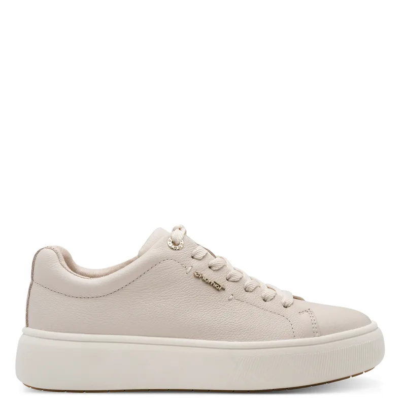 Γυναικεία Ανατομικά Δερμάτινα Sneakers Tamaris 1-23736-42 413 Ιβουάρ