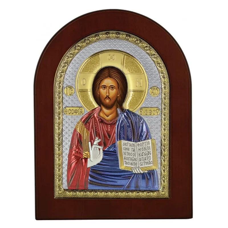 Ασημένια επίχρυση εικόνα Χριστός MA-E1107-X-C