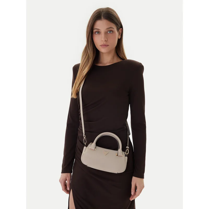 Τσάντα Guess Evie Mini HWBG96 64760 Μπεζ