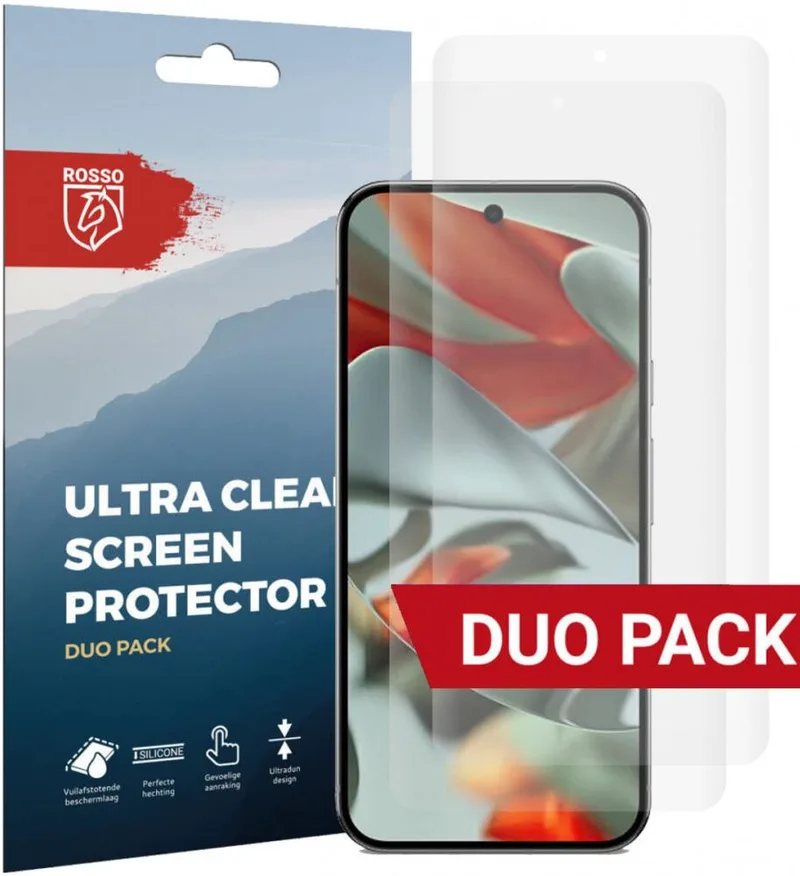 Μεμβράνη Προστασίας Google Pixel 9 Pro XL Κόκκινο Ultra Clear Screen Protector Οθόνης 2 Τεμάχια - Clear (8719246461897)