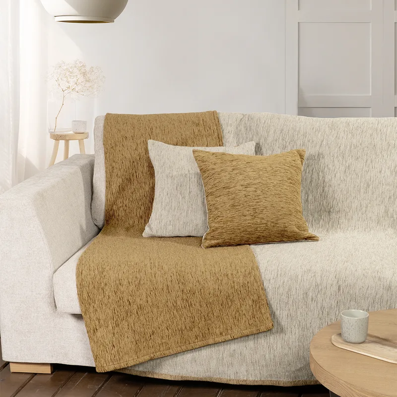 Ριχτάρι Καναπέ Διθέσιου 2 Όψεων (180x240) Nima Caldo Beige-Gold