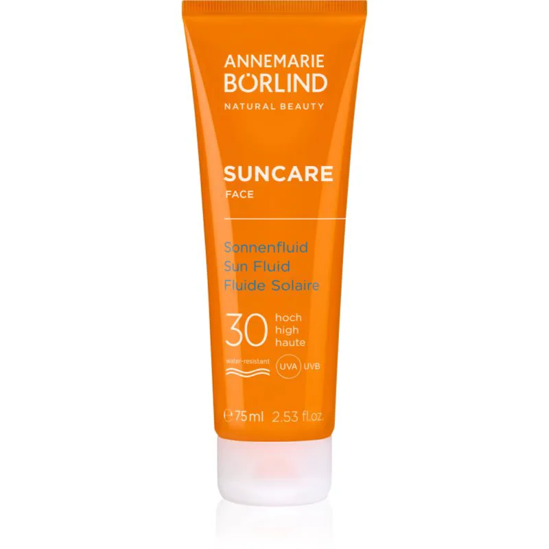 ANNEMARIE BÖRLIND SUNCARE υγρό προσώπου για ηλιοθεραπεία SPF 30 75 ml