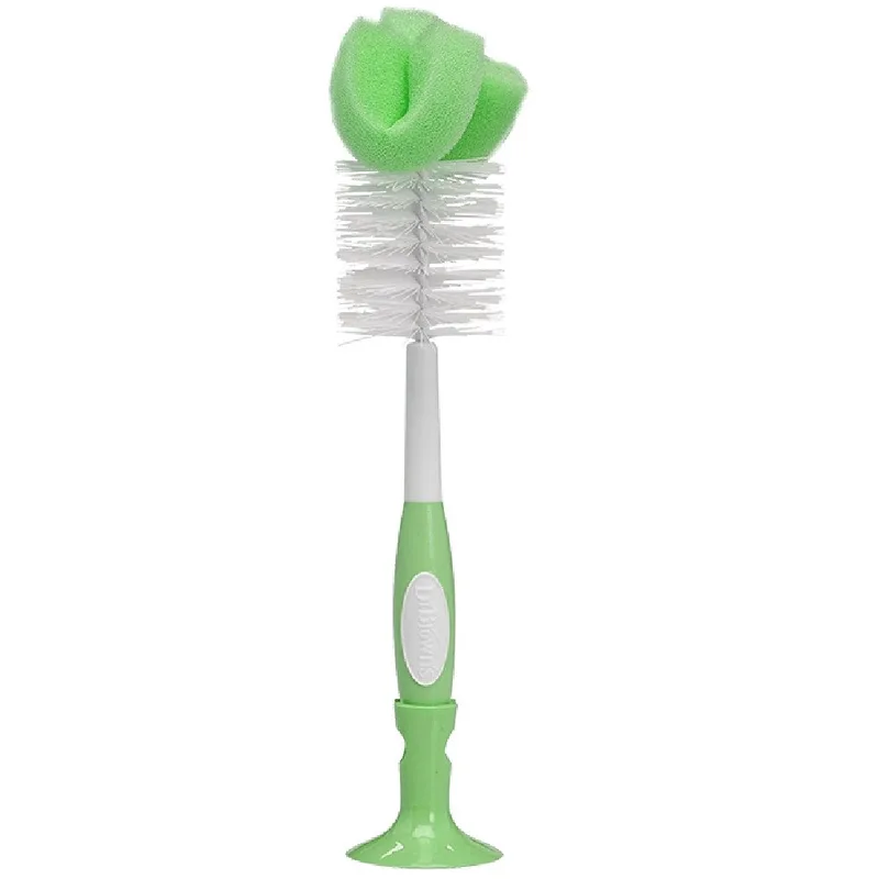 Dr. Brown's Bootle Brush Βούρτσα Καθαρισμού Μπιμπερό με Σφουγγάρι & Σκληρές Τρίχες για Καλύτερο Καθαρισμό 1 Τεμάχιο, Κωδ AC023 - Πράσινο
