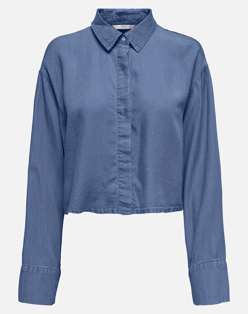 ONLY ONLCHARIS LIFE LS OP BACK SH SHIRT CCWVN 15337929-Medium Blue Denim DenimBlue
