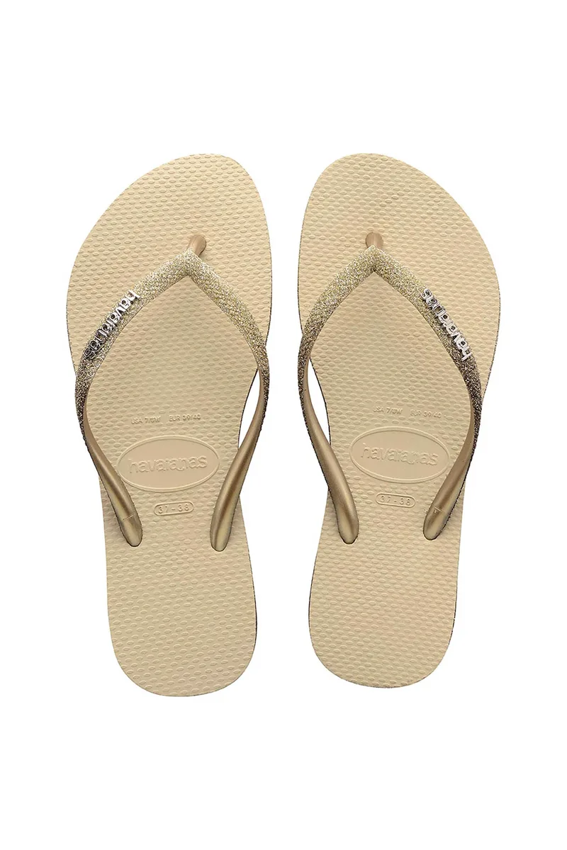 Havaianas γυναικείες σαγιονάρες "Slim Sparkle II" - 4146093 Μπεζ