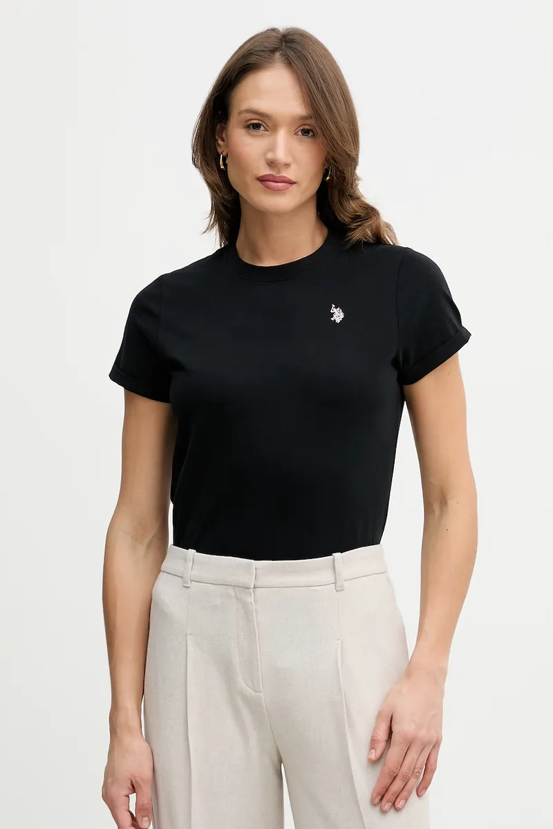 U.S. Polo Assn. t-shirt γυναικείο βαμβακερό CREW NECK