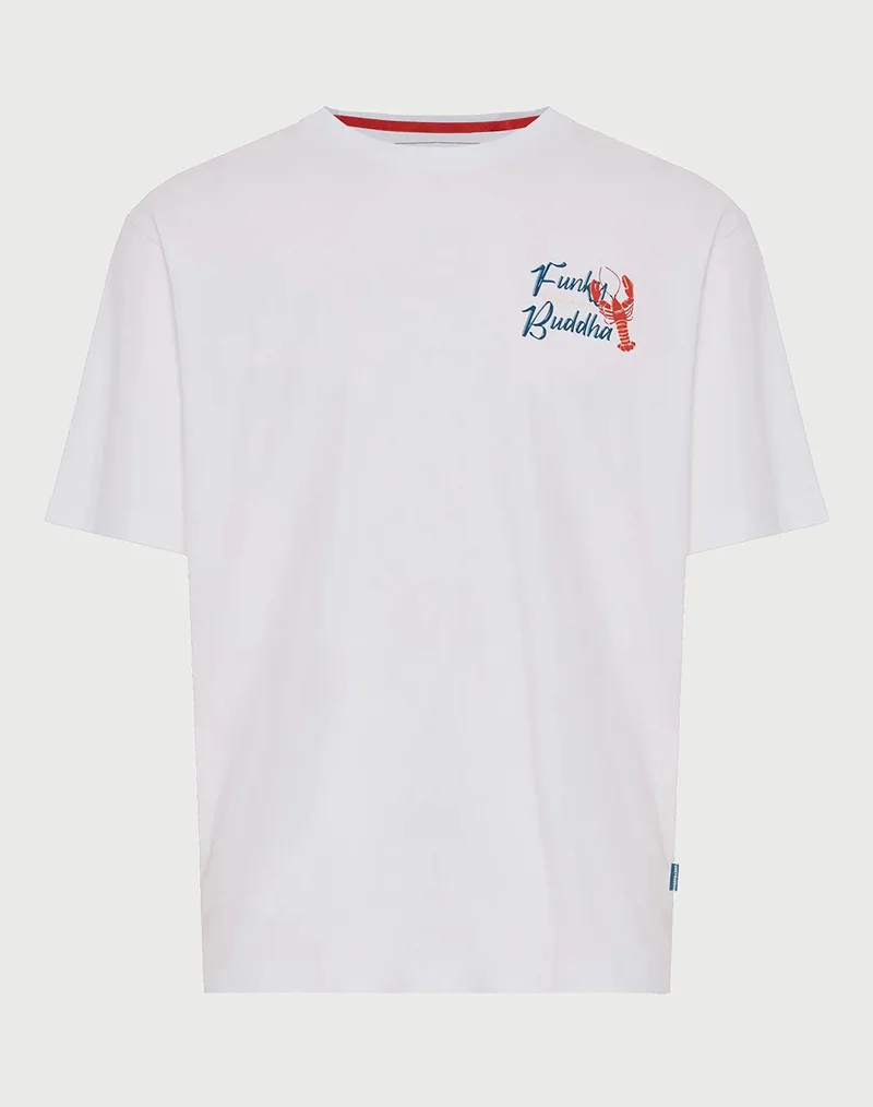 FUNKY BUDDHA T-Shirts FBM013-066-04-WHITE White