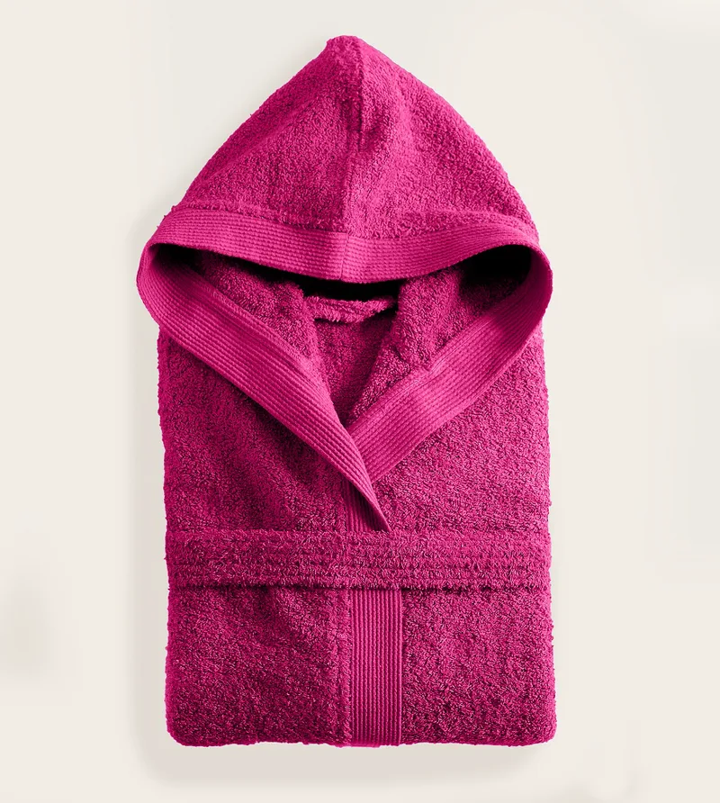 Μπουρνούζι με κουκούλα AMADEUS FUCHSIA (XL), RYTHMOS HOME