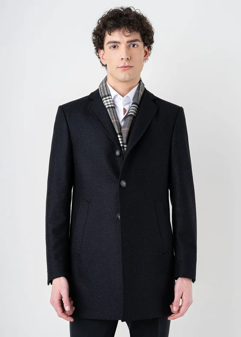 Fragosto Παλτό της σειράς Hank - FRC24 8288 021 001 Black Grey
