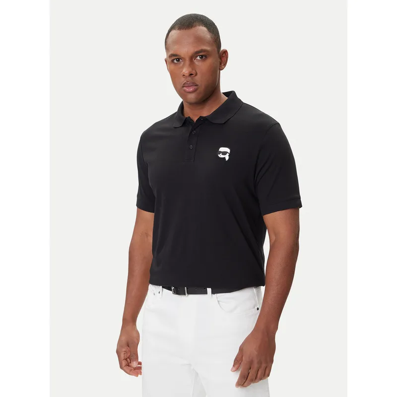 KARL LAGERFELD Polo 745710 500224 Μαύρο Regular Fit