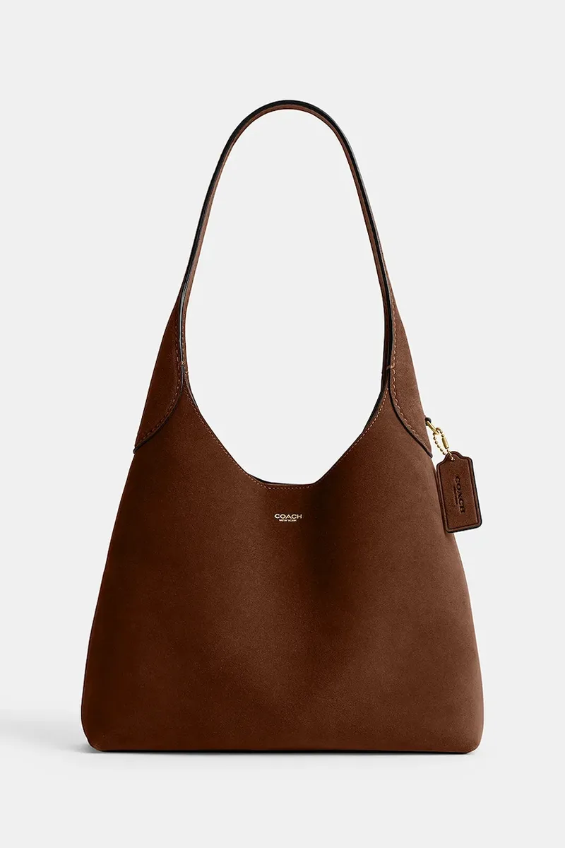 Coach μικρή τσάντα γυναικεία δέρμα σουέτ Brooklyn Shoulder Bag 28