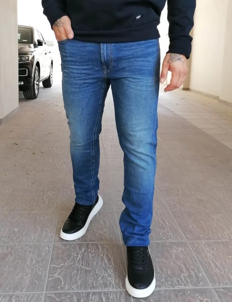 Lee Luke ανδρικό χλώριο τζιν παντελόνι L719ROIG