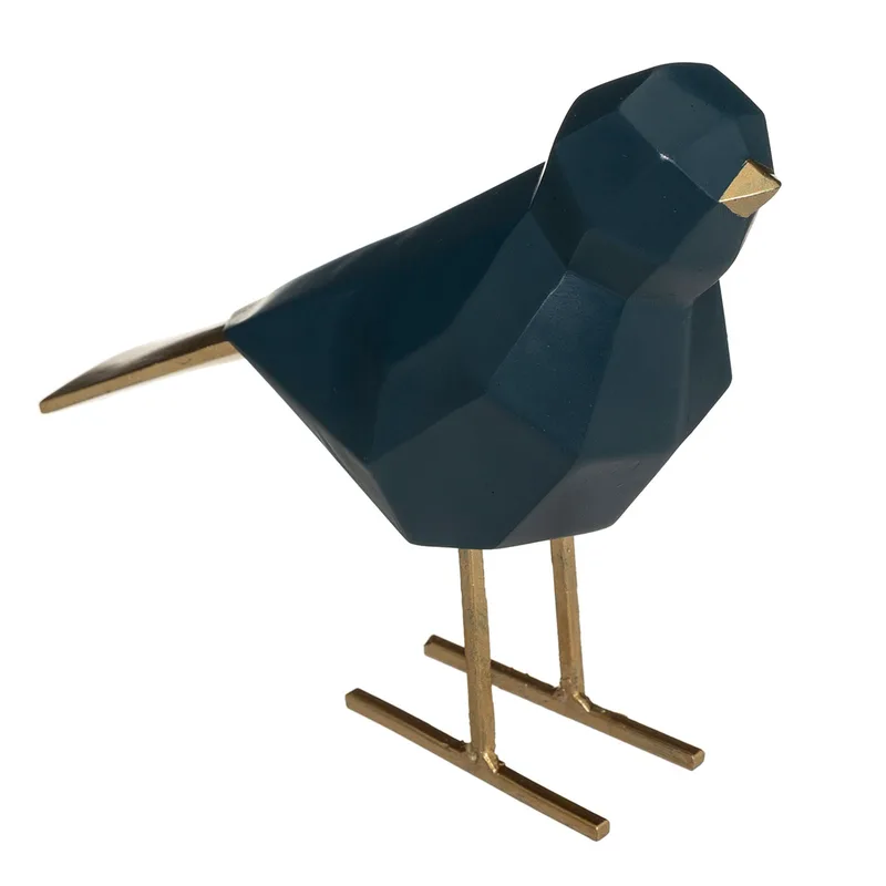 Διακοσμητική Φιγούρα Πουλί (16.5x7x16) A-S Origami 182281 Blue