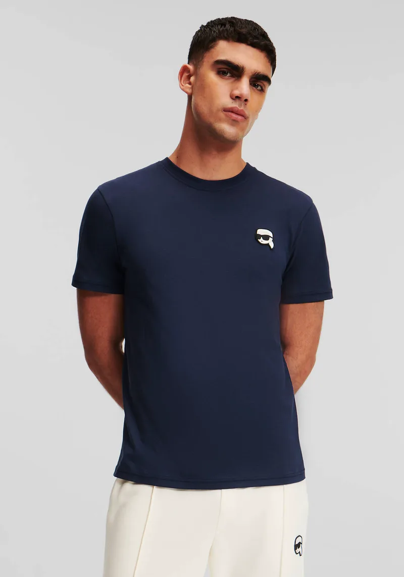 Karl Lagerfeld T Shirt της σειράς Crewneck - 755710 552224 690 Blue