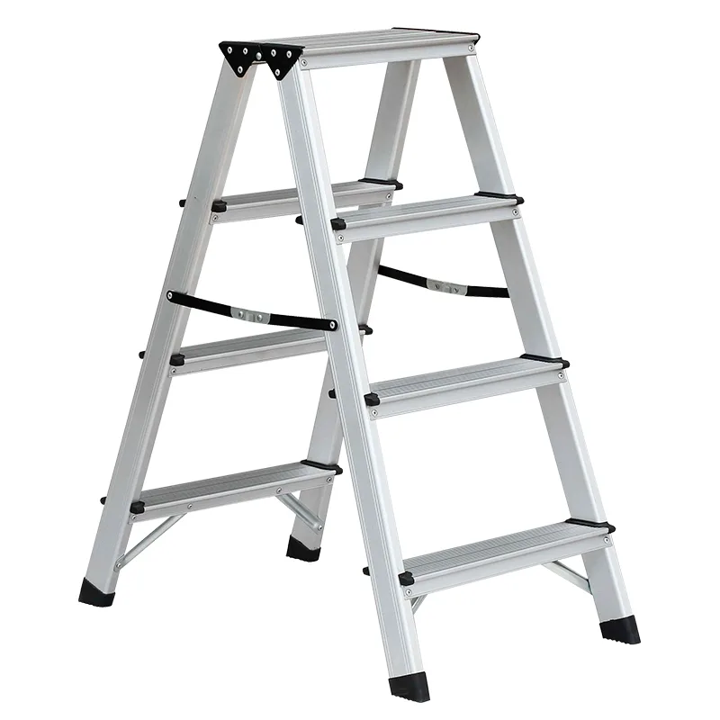 BORMANN Pro BHL9035 Σκάλα Αλουμινίου 2x4 Αντιολισθητικά Σκαλιά Και Ιμάντες Ασφαλείας 051404