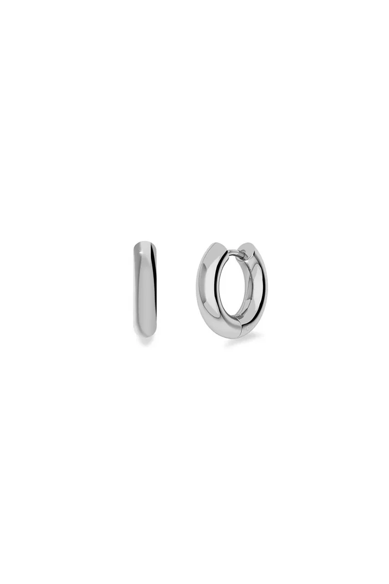EDBLAD γυναικεία σκουλαρίκια "Chunky Hoops Steel" - 126635