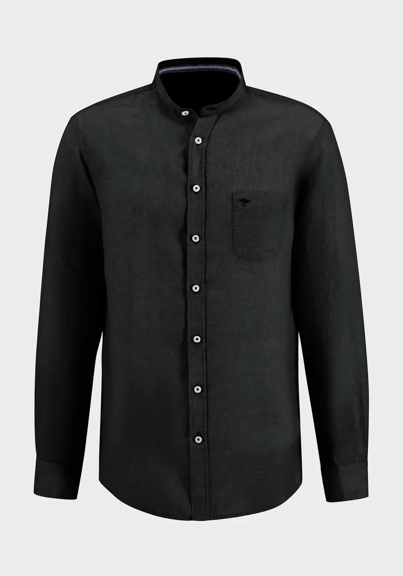 Fynch Hatton Πουκάμισο της σειράς Linen - 1513 6008 999 Black