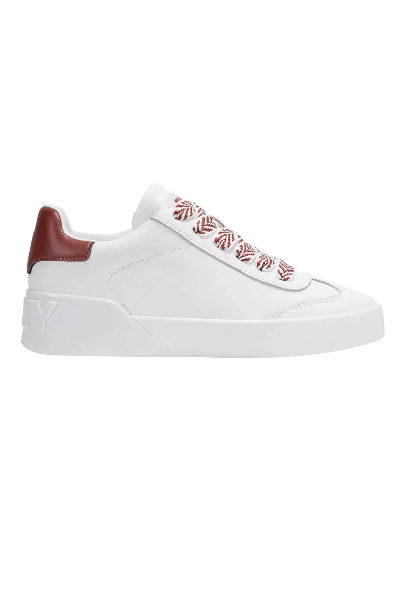 DKNY γυναικεία δερμάτινα sneakers "Manae" - K1623240 Λευκό