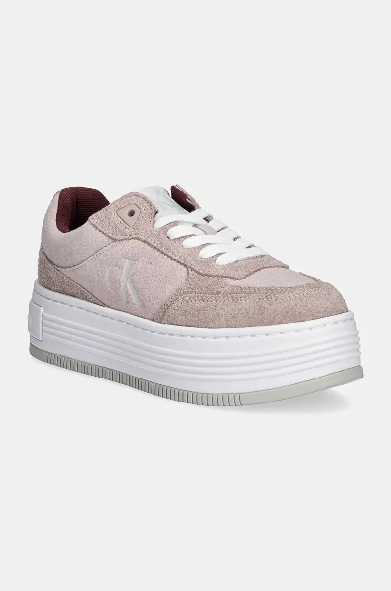 Σουέτ sneakers Calvin Klein Jeans BOLD PLATF LACEUP LOW MG SUEDE