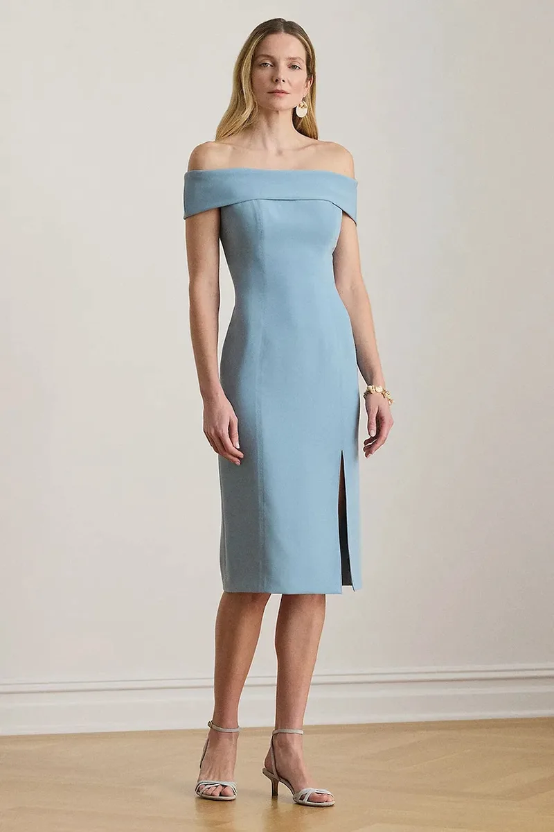 Lauren Ralph Lauren φόρεμα με ανοιχτό ώριο