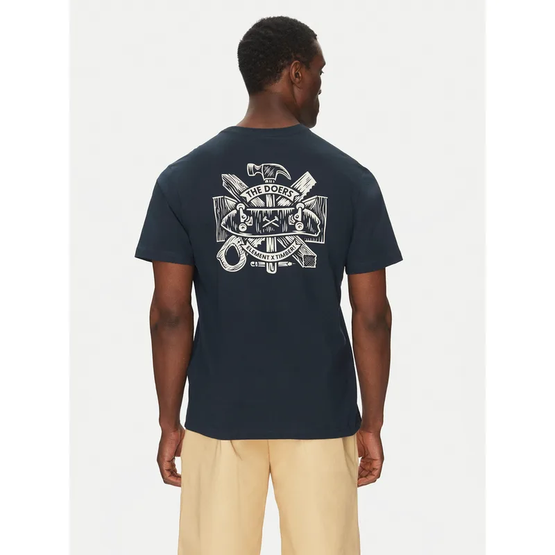 Element T-Shirt ELYZT00522 Σκούρο μπλε Regular Fit
