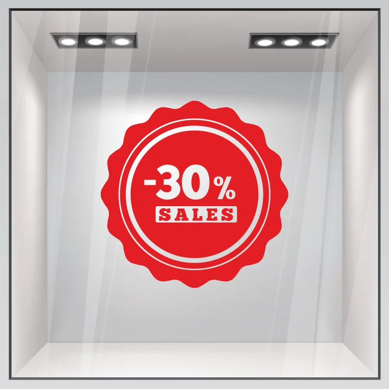Αυτοκολλητο Εκπτωσεων SALES 51