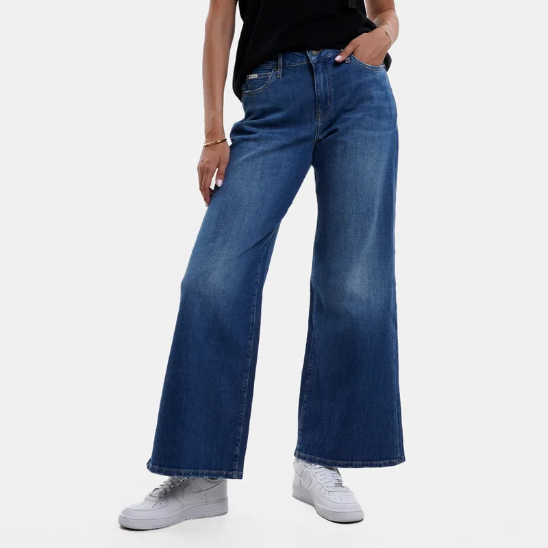 Guess G13 Low Rise Extra Wide Γυναικείο Τζιν Παντελόνι (9000240747_88277)