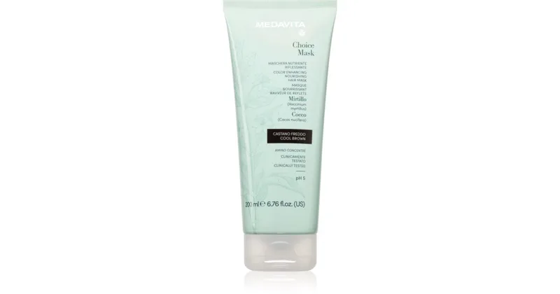 Medavita Choice Cool Brown nourishing mask for colored hair 200 ml
