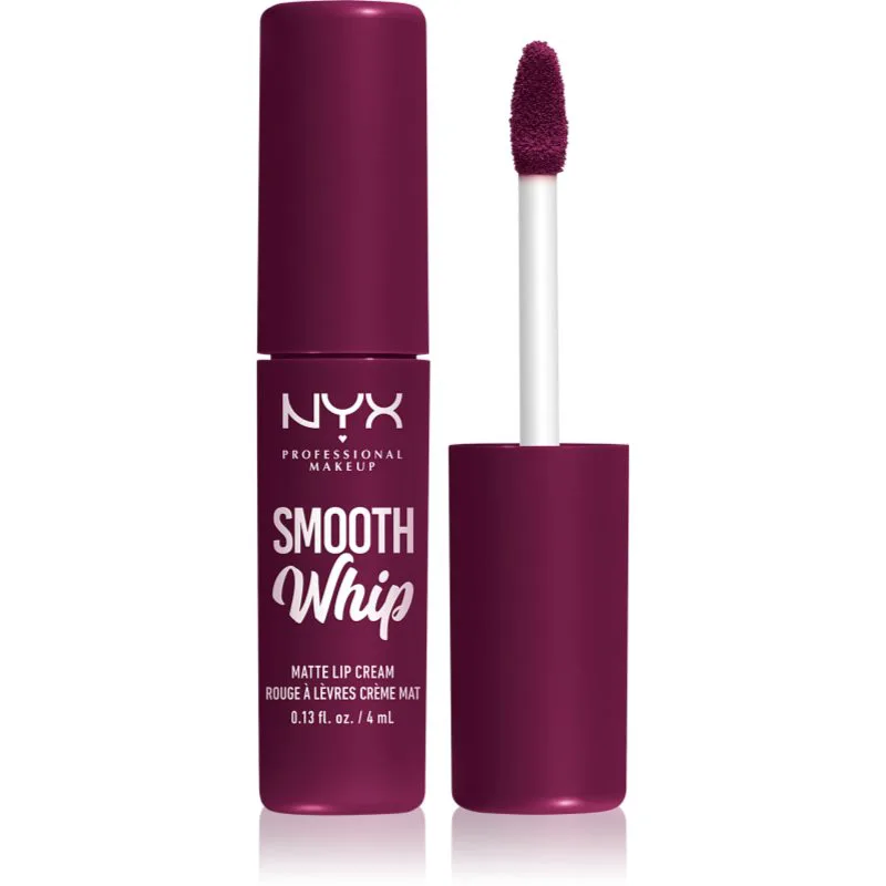 NYX Professional Makeup Smooth Whip Matte Lip Cream βελούδινο κραγιόν με λειαντικό αποτέλεσμα απόχρωση 11 Berry Bed Sheers 4 ml