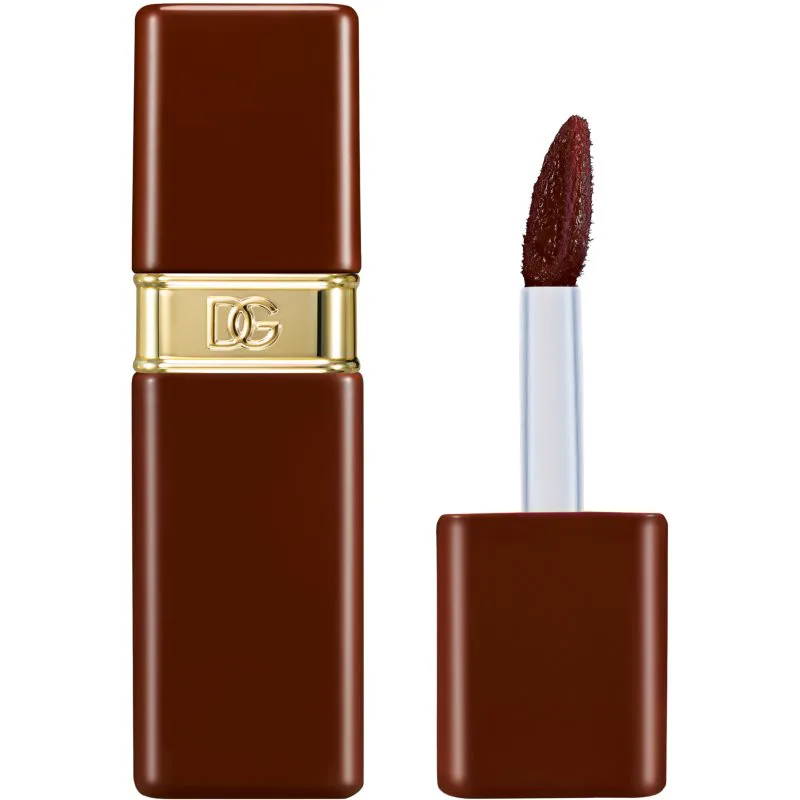 Dolce&Gabbana Rose Dew Lip Bite μακράς διαρκείας ρευστό κραγιόν με ενυδατικό αποτέλεσμα απόχρωση 06 Quirky Mocha - Cool Brown 6 ml