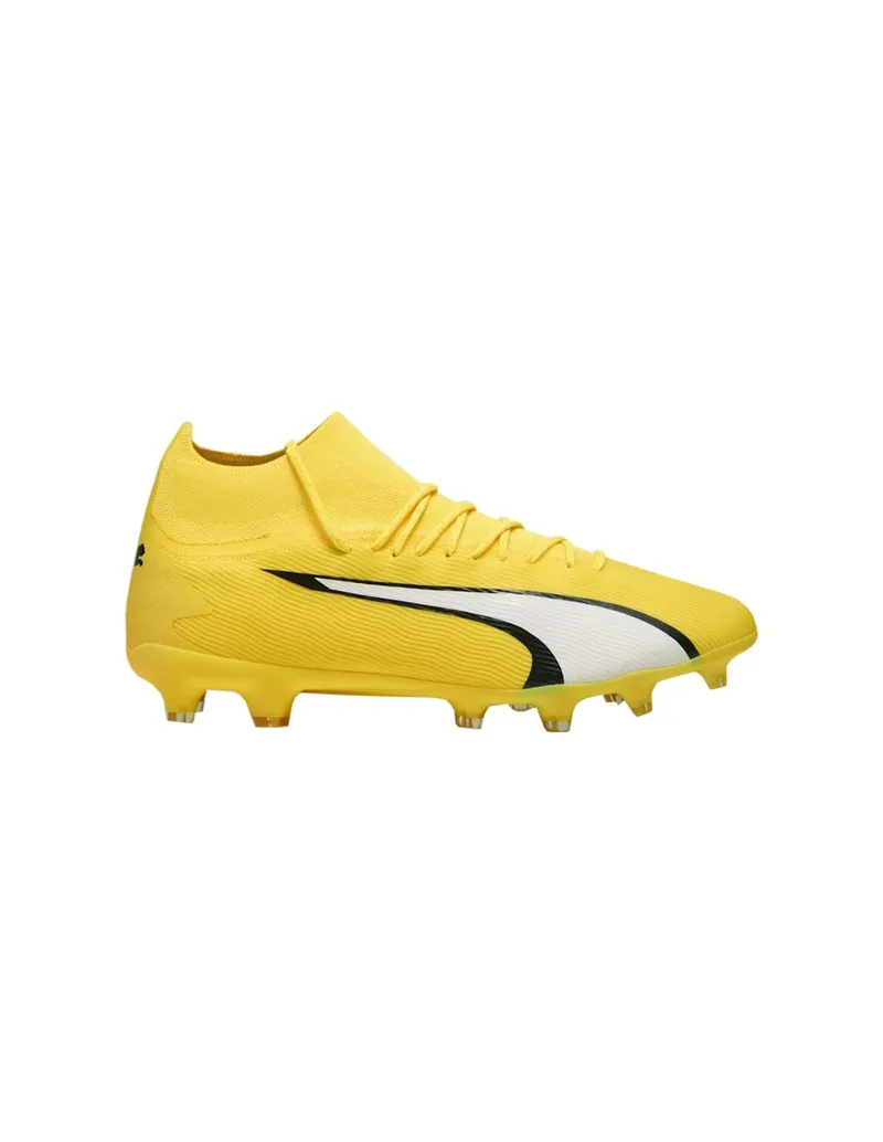 Puma Ultra Pro FG/AG 107422-04 Χαμηλά Ποδοσφαιρικά Παπούτσια με Τάπες Κίτρινα