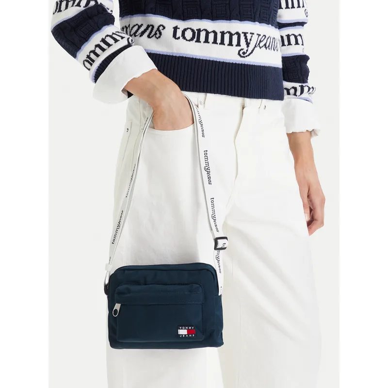 Τσάντα Tommy Jeans Tjw Ess Daily Crossover AW0AW18462 Εκρού
