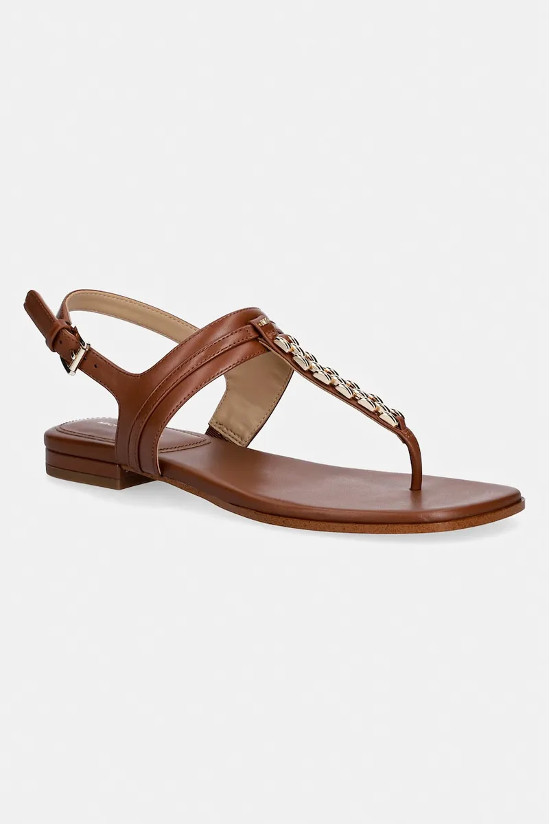 MICHAEL Michael Kors σανδάλια επίπεδα γυναικεία δερμάτινα Marcia Thong Sandal