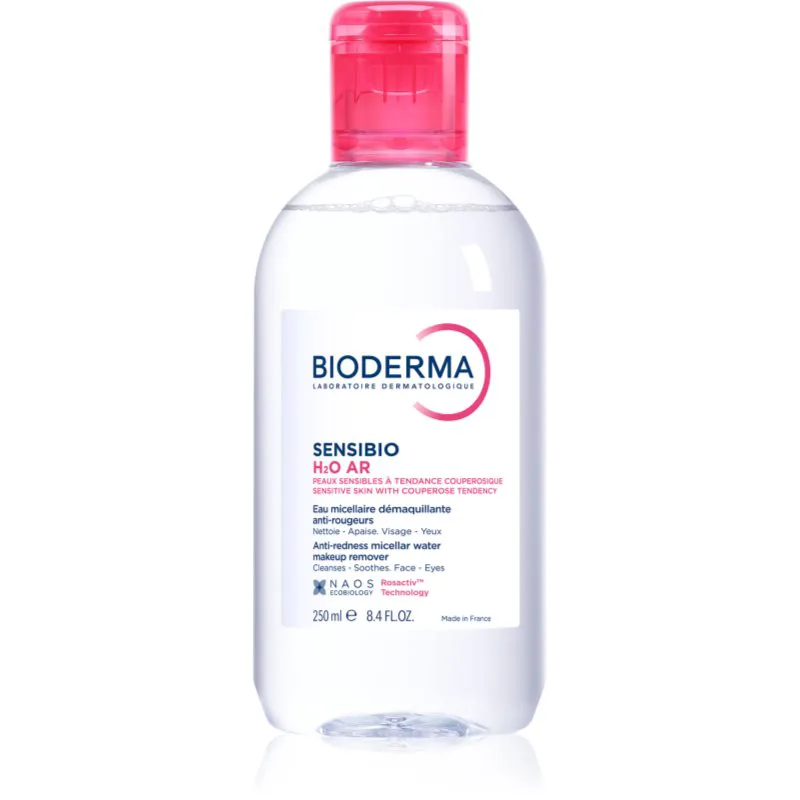 Bioderma Sensibio H2O AR μικυλλιακό νερό για ευαίσθητη επιδερμίδα με τάση για κοκκίνισμα 250 ml