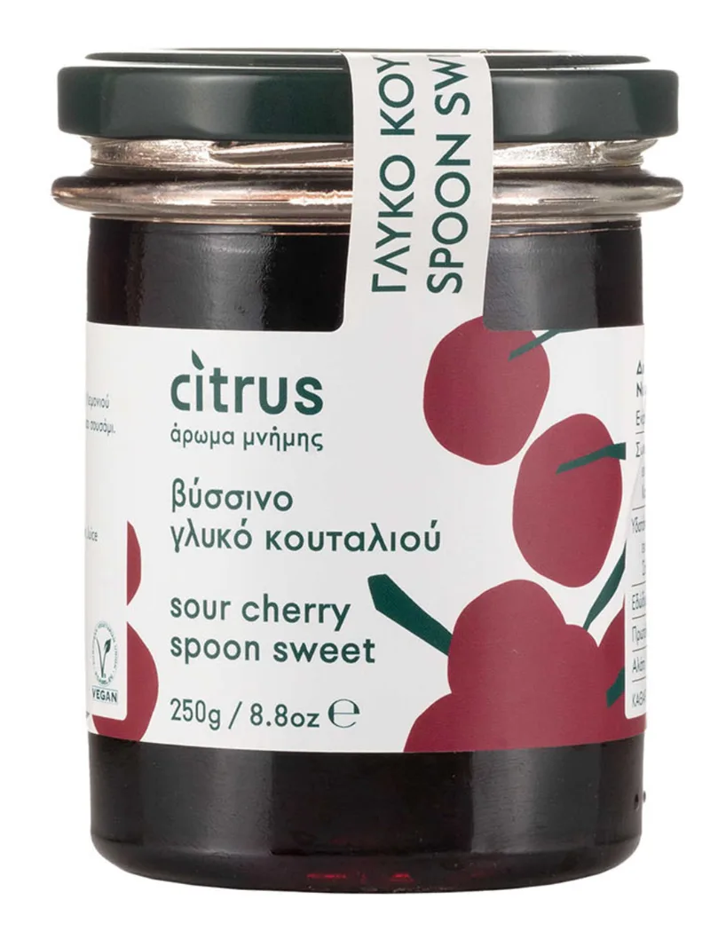 Παραδοσιακό γλυκό κουταλιού βύσσινο, Χίου "Citrus" 250g>