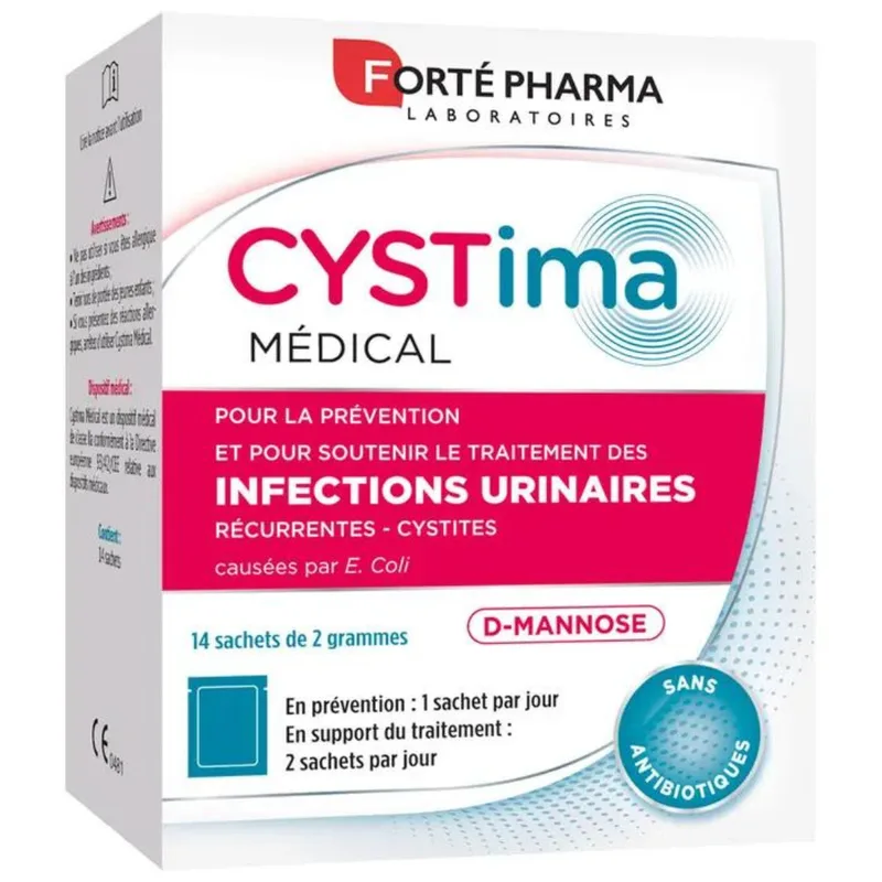 Forte Pharma Cystima Urinary Infections D-Mannose 14 sachets