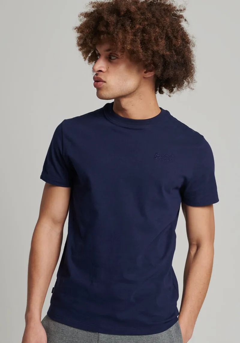 Superdry Κοντομάνικη Μπλούζα της σειράς Vintage Logo - M1011245A 6GS Rich Navy Navy