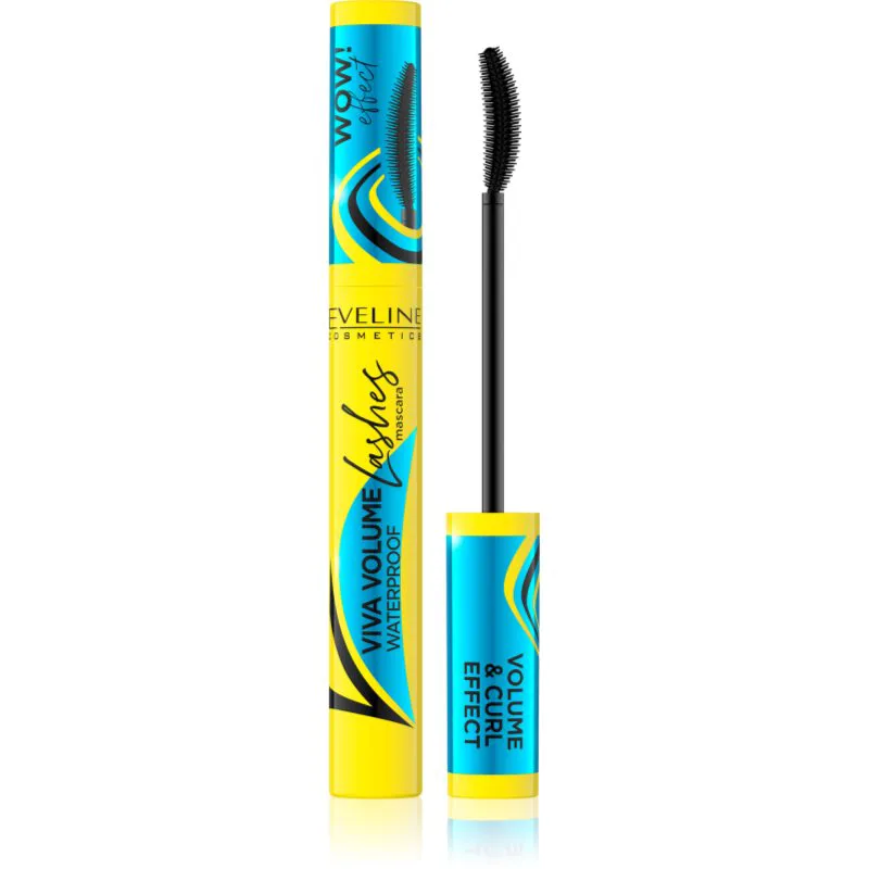 Eveline Cosmetics Viva Lashes Volume αδιάβροχη μάσκαρα για όγκο και πύκνωση των βλεφαρίδων 10 ml